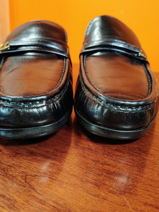 Florsheim Riva Moc Toe Bit Loafer | Black Kidskin Leather | Size 9 D main image 11